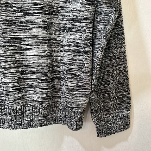 INC MENS MARLED HODDIE POLL OVER SWEATER LONG SLEEVE GREY UNISEX SIZE XL - Picture 5 of 10